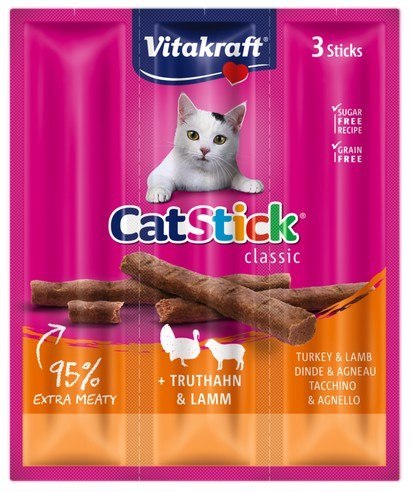 Vitakraft Cat Stick Classic Indyk i Jagnięcina 18g