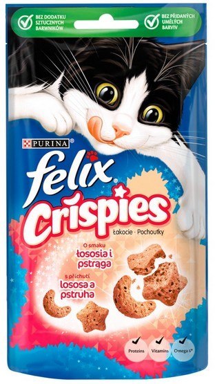 Felix Crispies Łosoś i Pstrąg 45g Felix Crispies Łosoś i Pstrąg 45g