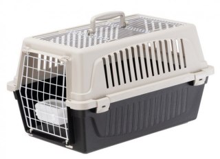 Ferplast Atlas 20 Open - transporter z otwieranym sufitem beżowo-czarny