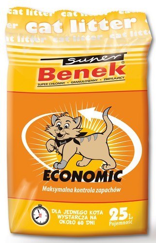 Super Benek Economic 25L: Niezawodny żwirek w super cenie dla hodowców