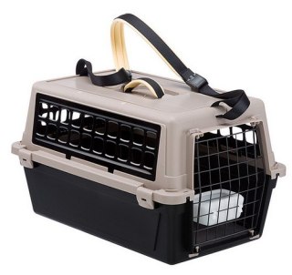 Ferplast Atlas 10 Trendy Plus - transporter czarny/beż/czarny
