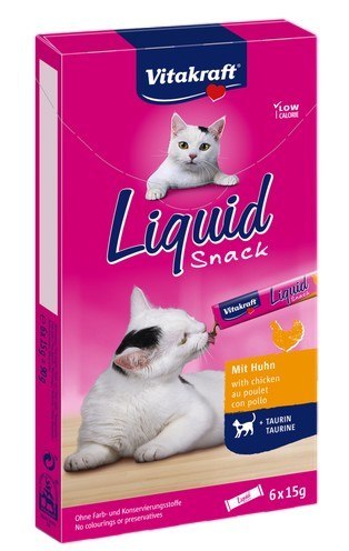 Vitakraft Cat Liquid-Snack z Kurczakiem 6x15g