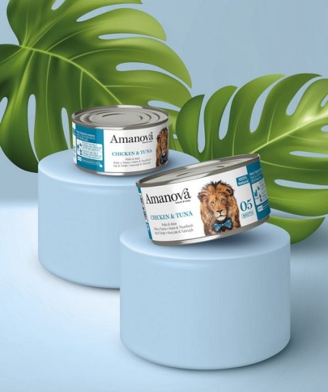 Amanova Cat Chicken & Tuna - kurczak i tuńczyk w bulionie puszka 70g Amanova Cat Chicken & Tuna - kurczak i tuńczyk w bulionie puszka 70g