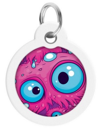 Collar WauDog Smart ID Zawieszka z QR-paszportem okrągła 3cm oko potwora Collar