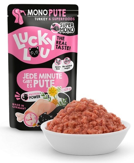 Lucky Lou SuperMono Indyk saszetka 125g Lucky Lou Lucky Lou SuperMono Indyk saszetka 125g Lucky Lou