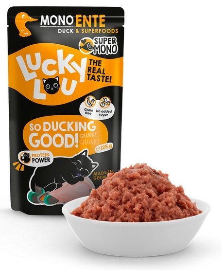 Lucky Lou SuperMono Kaczka saszetka 125g Lucky Lou Lucky Lou SuperMono Kaczka saszetka 125g Lucky Lou