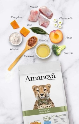 Amanova Cat Adult Divine Rabbit - królik 6kg
