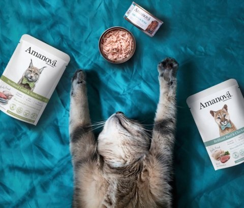 Amanova Cat Brilliant Beef & Chicken - wołowina i kurczak saszetka 85g