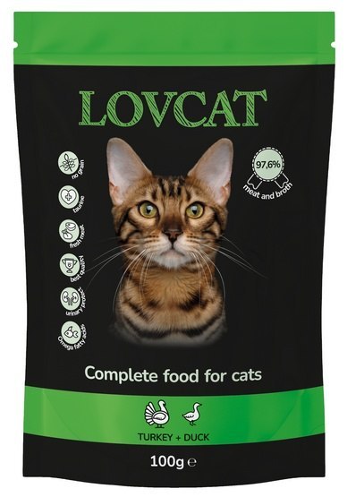 Lovcat Best Turkey & Duck saszetka 100g Lovcat